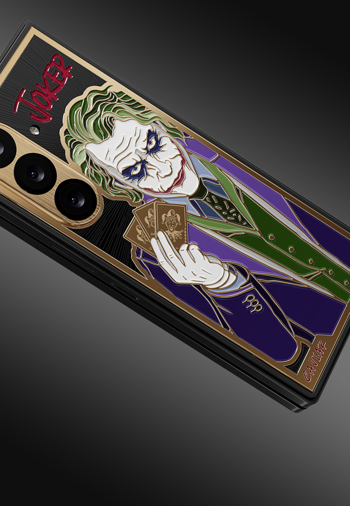 Hand-painted in Jewelry Enamel Joker