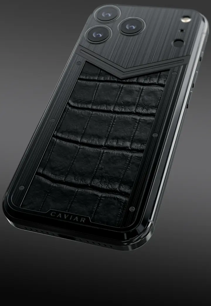 Genuine Crocodile Leather Black Armor