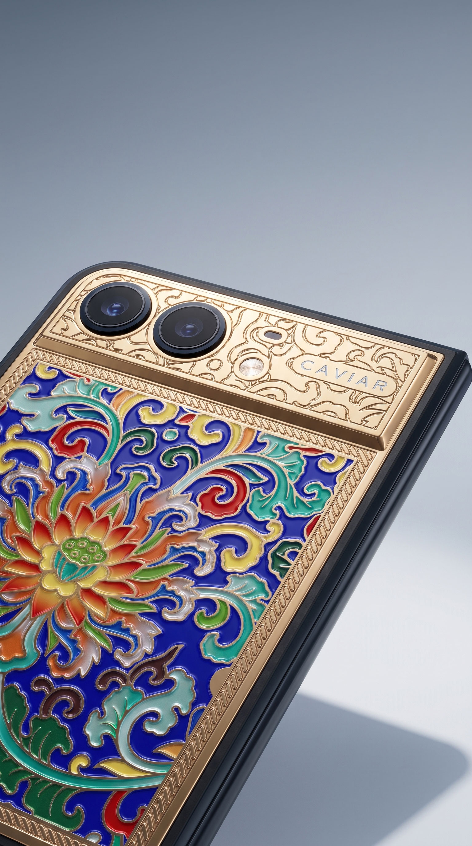 Camera Close-Up Jingtai Blue