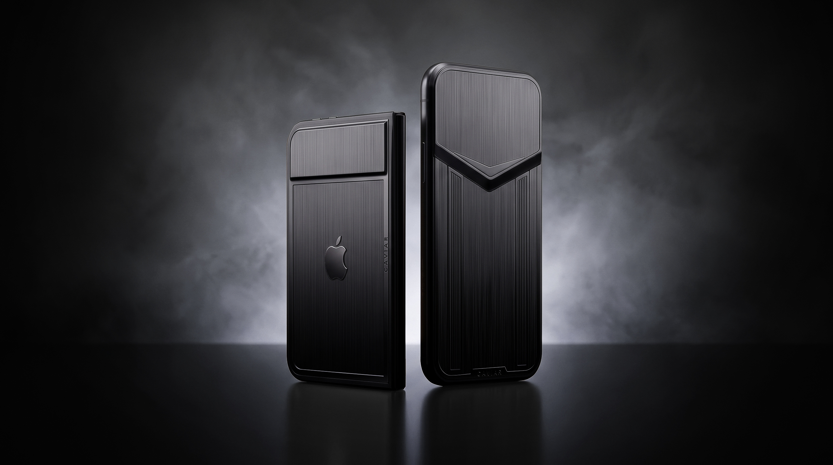 Two Ultimate Black Edition smartphones