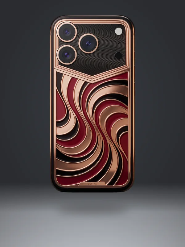 ART DECO · Burgundy Wave